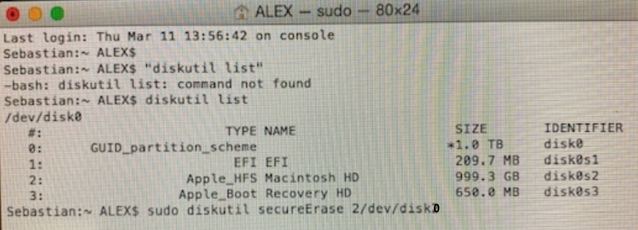 Error: -69888: Couldn't unmount disk - macOS - Unix Linux Community